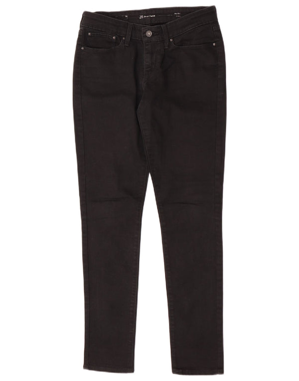 Женские джинсы скинни Levi's Demi Curve со средней посадкой W28 L32, черный хлопок