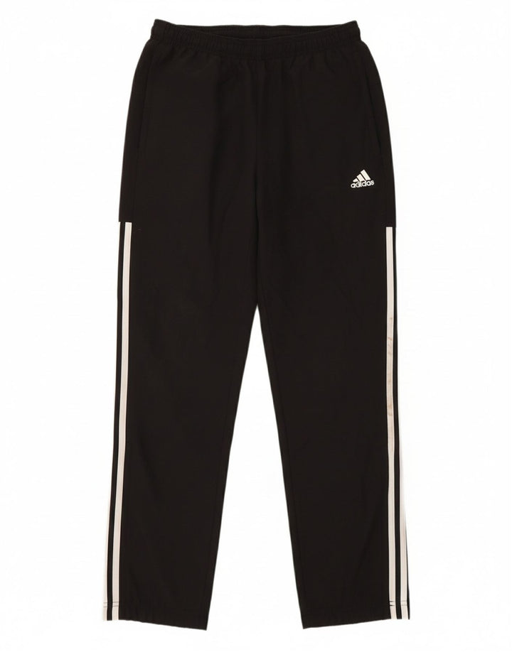 ADIDAS Mens Tracksuit Trousers Joggers Small  Black Polyester