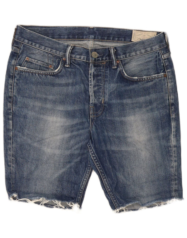 Женские джинсовые шорты All Saints 607 W34, большие синие, хлопок
