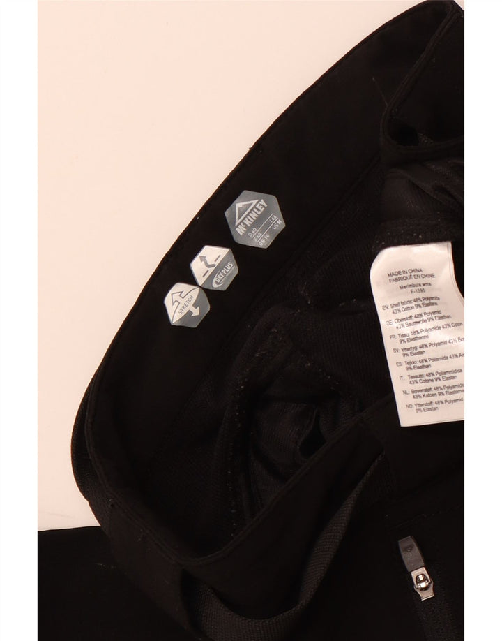 MCKINLEY Женские прямые повседневные брюки UK 14, большие W32 L31, черные