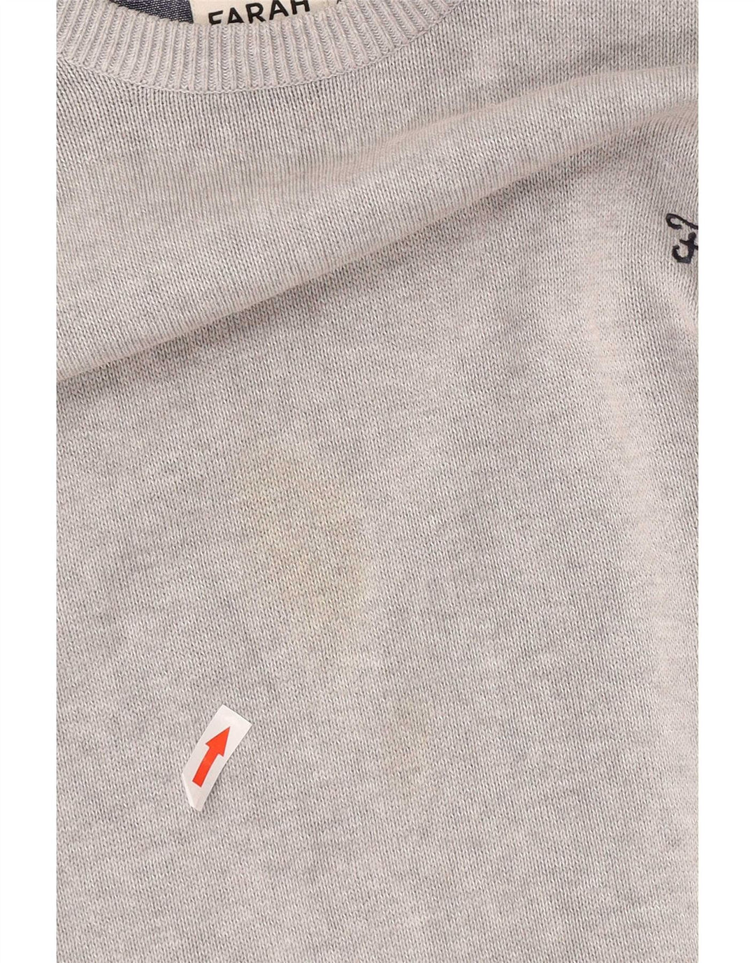 Мужской свитер с вырезом лодочкой Farah 2XL, серый хлопок