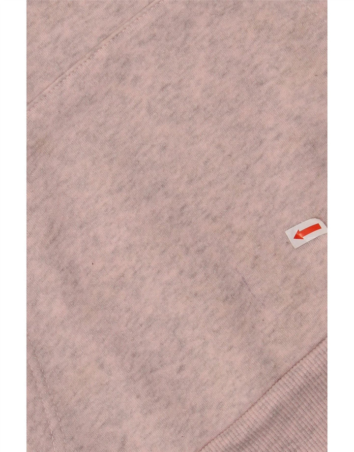 KAPPA Женский джемпер с капюшоном оверсайз с графическим рисунком UK 10, маленький розовый с цветными блоками