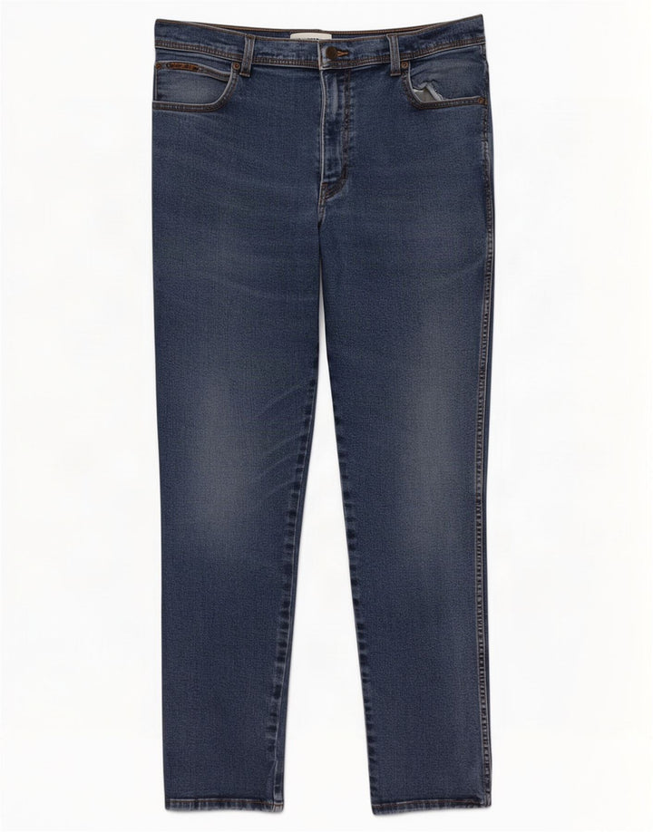 Мужские прямые джинсы Wrangler Texas W38 L32, синий хлопок