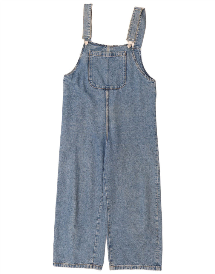 Женский джинсовый комбинезон Zara UK 12, хлопковый средний синий цвет