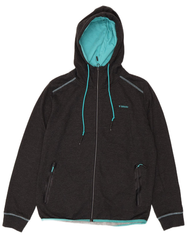 Женский свитер с капюшоном на молнии BRUGI UK 18 XL Серый