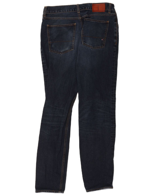 Мужские узкие джинсы Tommy Hilfiger W33 L31 темно-синие, хлопок