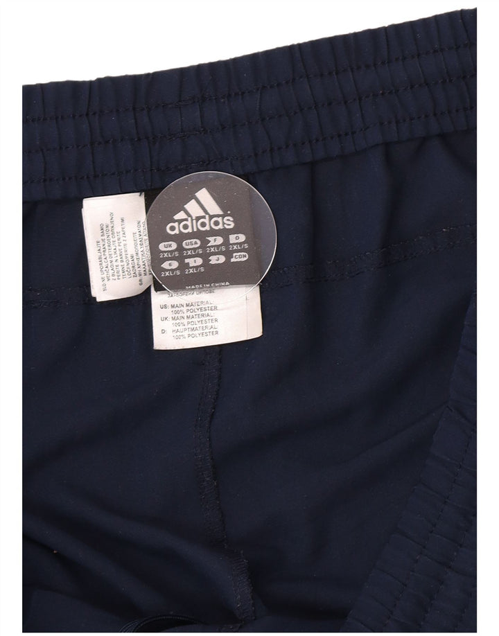 Мужские спортивные брюки Adidas Climalite 2XL темно-синие из полиэстера