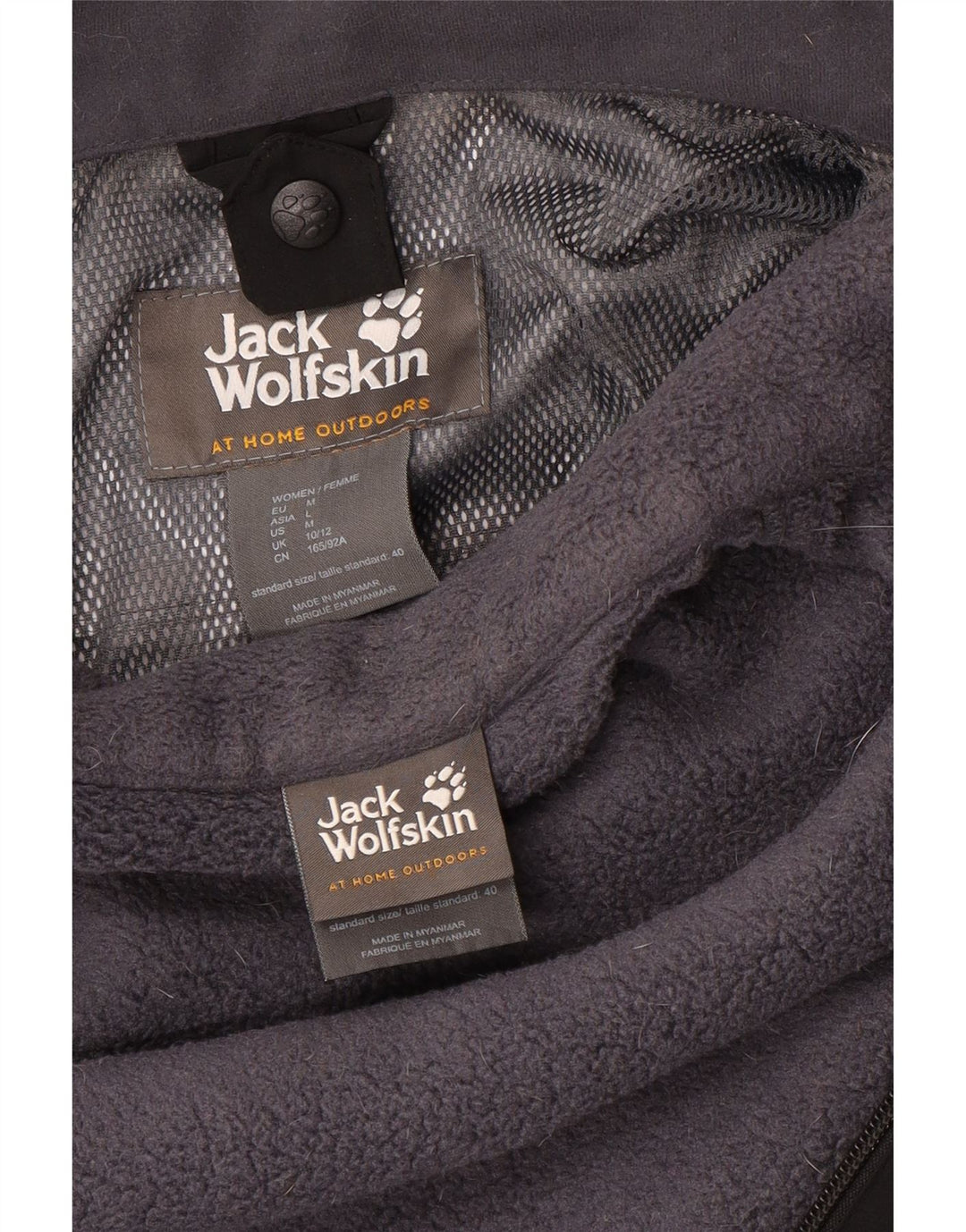 Женская ветровка с капюшоном Jack Wolfskin UK 10/12, средний черный
