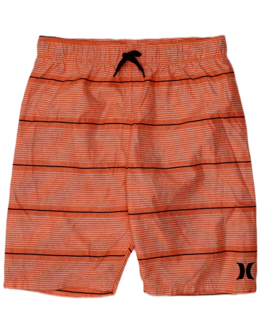 HURLEY Плавательные шорты для мальчиков 10-11 лет, полиэстер в оранжевую полоску