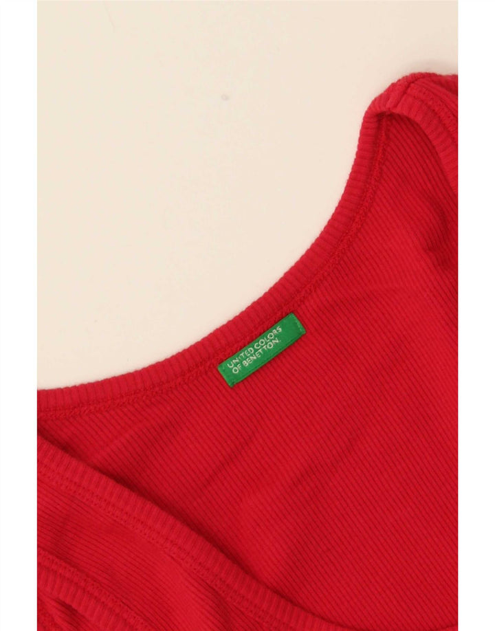 Женский жилет Benetton Top UK 8, маленький красный