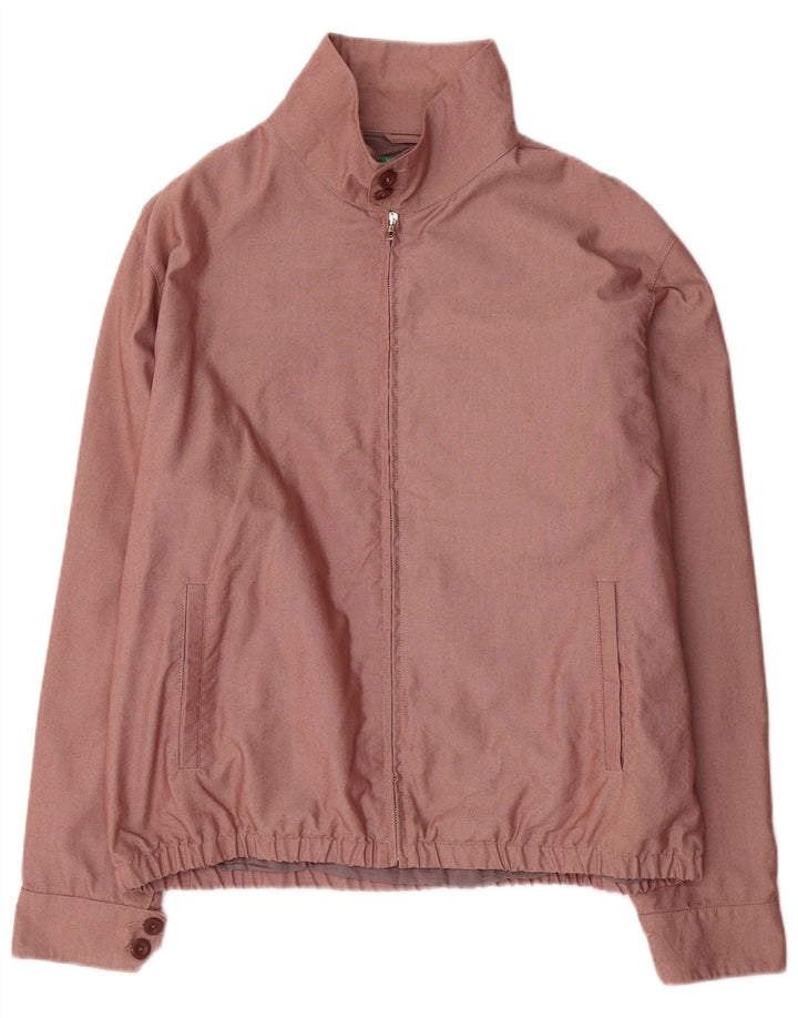 Мужская куртка-бомбер Benetton UK 42 XL Коричневый хлопок