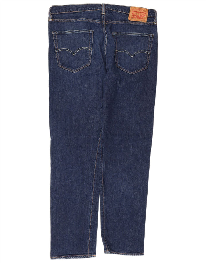 Мужские зауженные джинсы Levi's 502 W36 L32 синие, хлопок