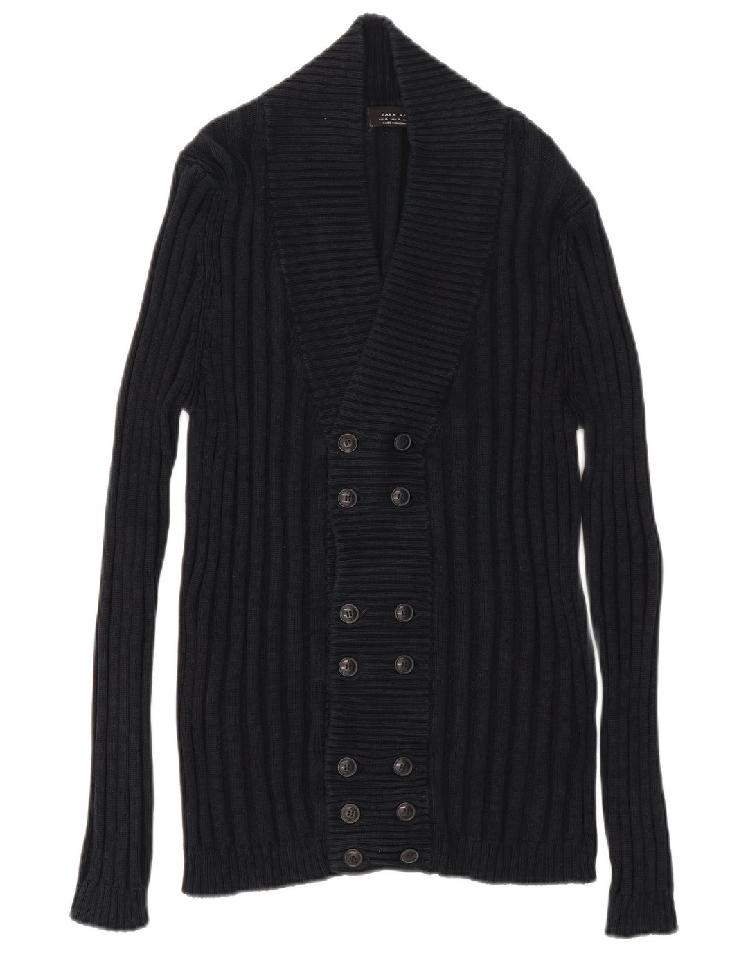 Мужской кардиган Zara XL, темно-синий, хлопок