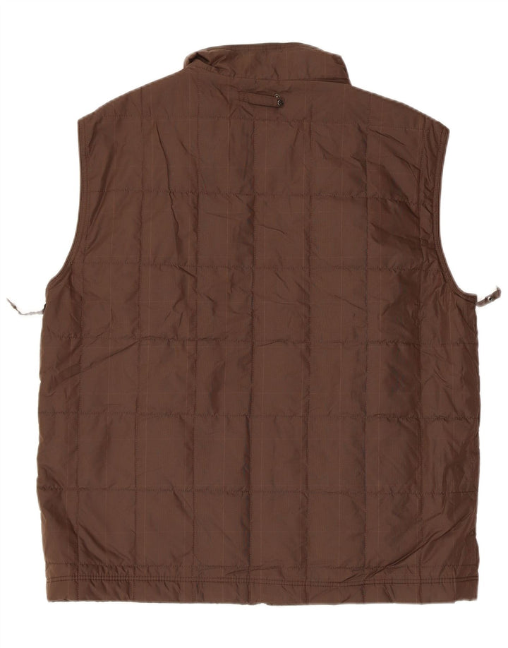 Мужской утепленный жилет MASSIMO DUTTI UK 40, большой, коричневый