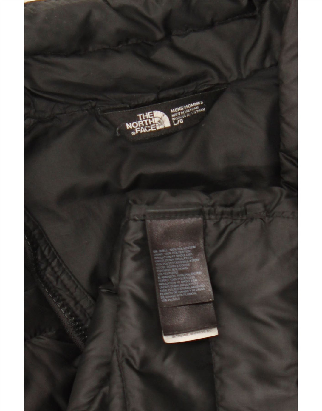 Мужская стеганая куртка THE NORTH FACE UK 40, большая черная, полиэстер