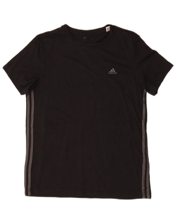 ADIDAS Mens T-Shirt Top Small Black Cotton