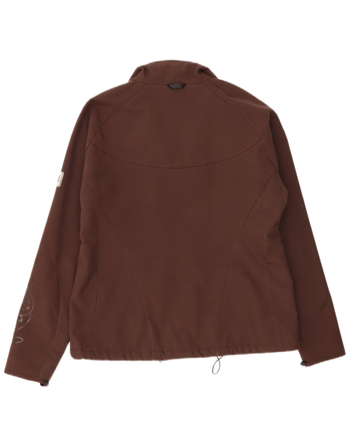 Женская ветровка с подкладкой Jack Wolfskin UK 16, большая коричневая полиэстер