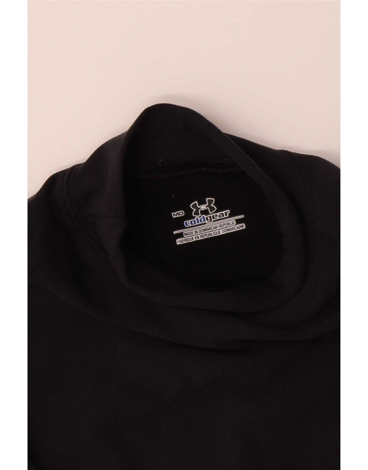 Мужской топ Under Armour Cold Gear из нейлона среднего размера с длинными рукавами, черного цвета