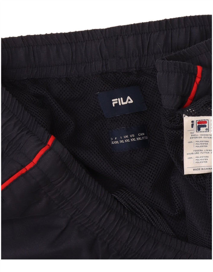 Мужские спортивные брюки Fila 2XL темно-синие из полиэстера
