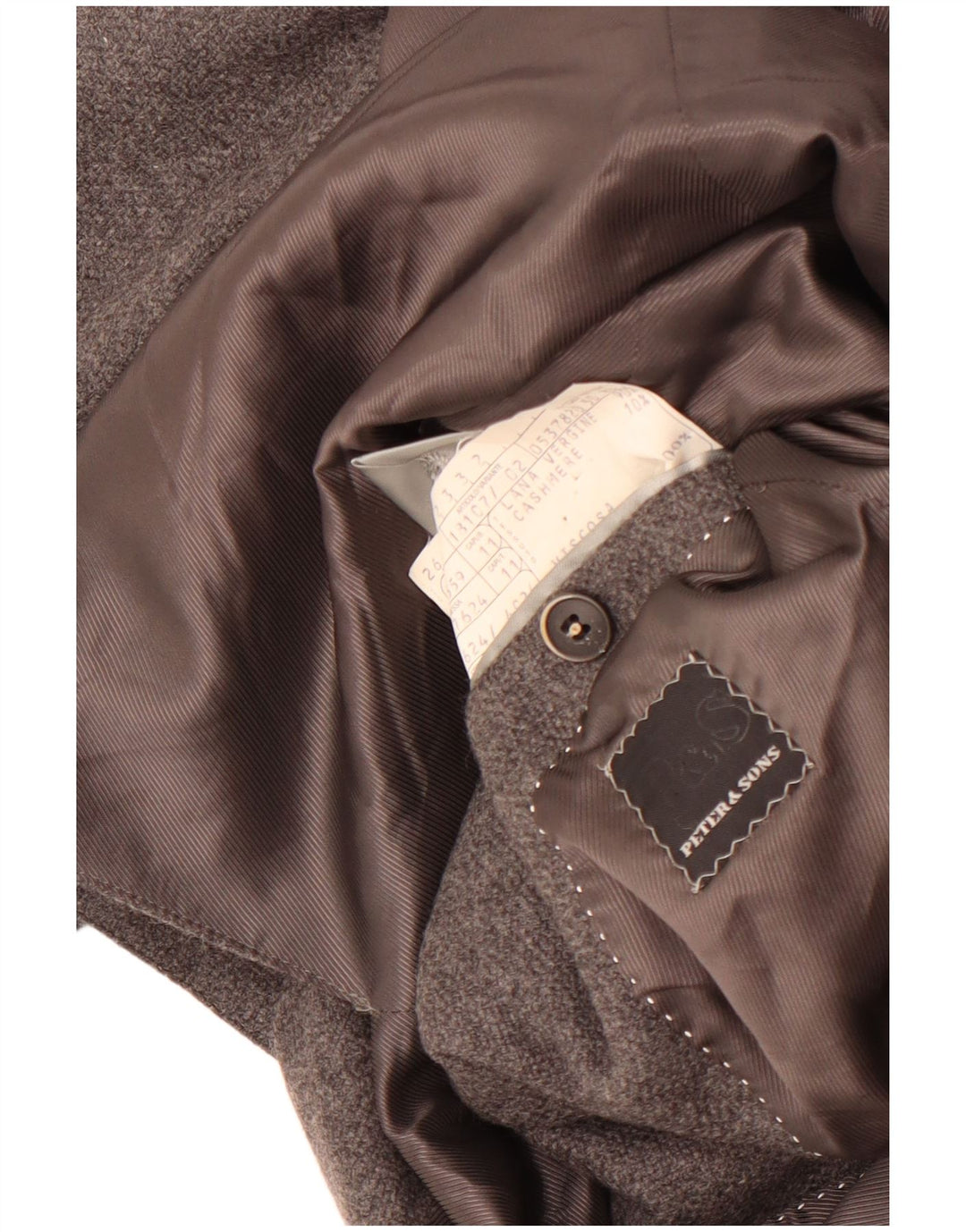 Мужской пиджак Peter & Sons на 3 пуговицах IT 50, большой, серый, шерстяной