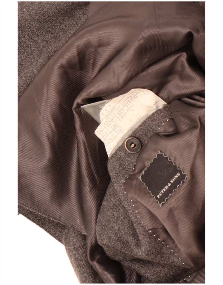 Мужской пиджак Peter & Sons на 3 пуговицах IT 50, большой, серый, шерстяной