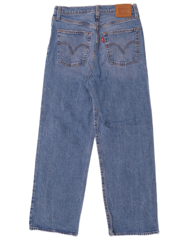 Женские прямые джинсы Levi's Ribcage W28 L27, синий хлопок