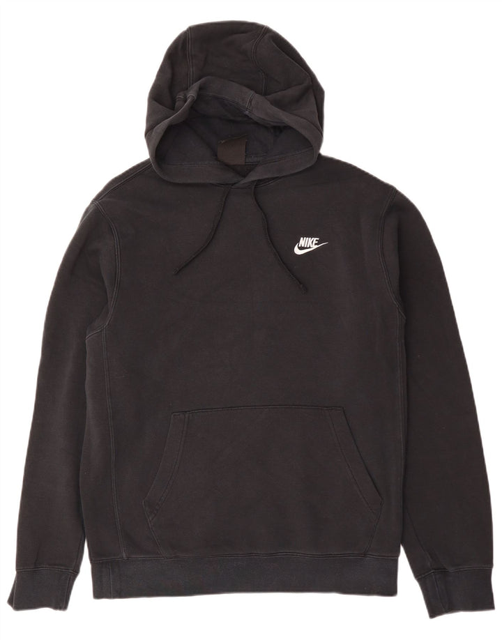 Мужской джемпер с капюшоном Nike, маленький черный, хлопок