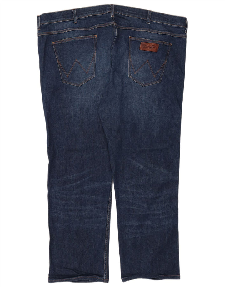 Мужские прямые джинсы Wrangler W47 L28 темно-синие