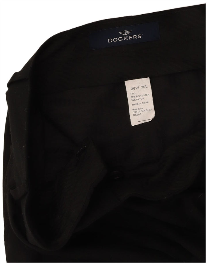 Мужские брюки-чиносы DOCKERS W36 L30, черный полиэстер