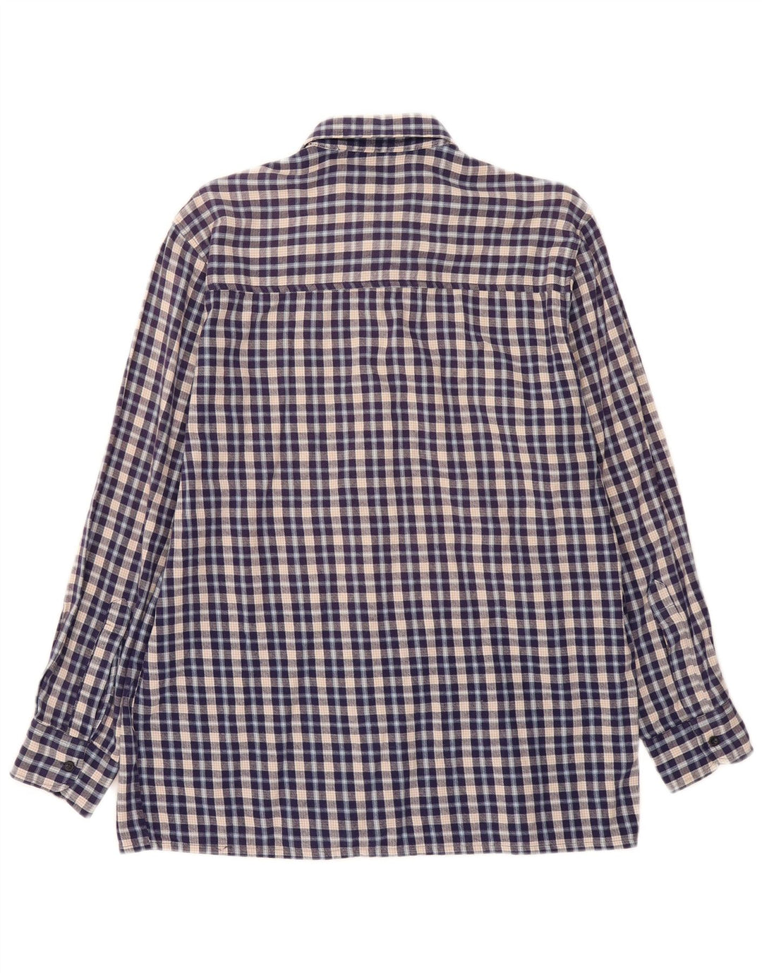 Мужская фланелевая рубашка FOLLIE, размер 41/42, большая синяя клетка