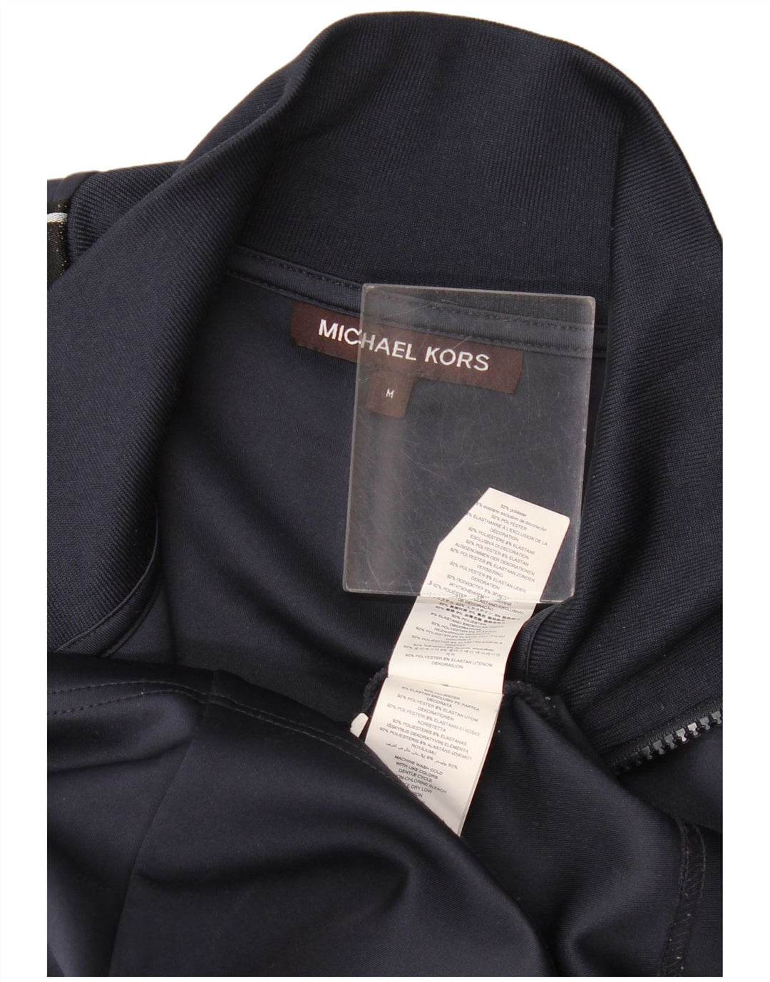 Michael Kors Мужской спортивный костюм с графическим рисунком, верхняя куртка, средний темно-синий полиэстер