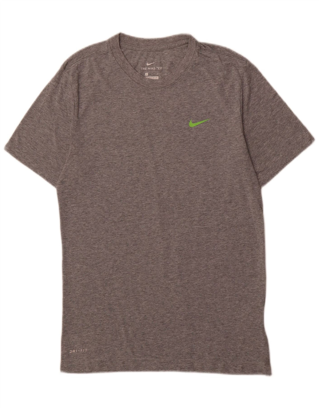 NIKE Mens Dri Fit Graphic T-Shirt Top Small Grey Polyester