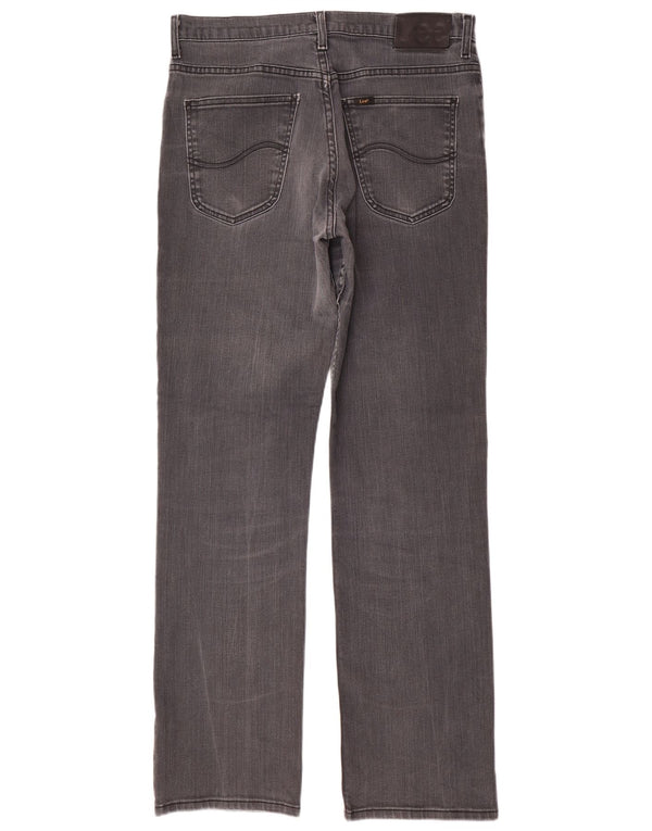 Мужские прямые джинсы Lee Brooklyn W34 L34, серый хлопок