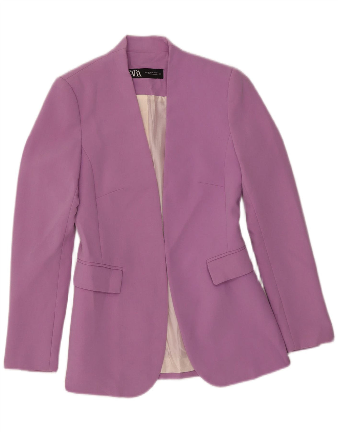 Женский открытый пиджак Zara UK 6 XS, фиолетовый полиэстер