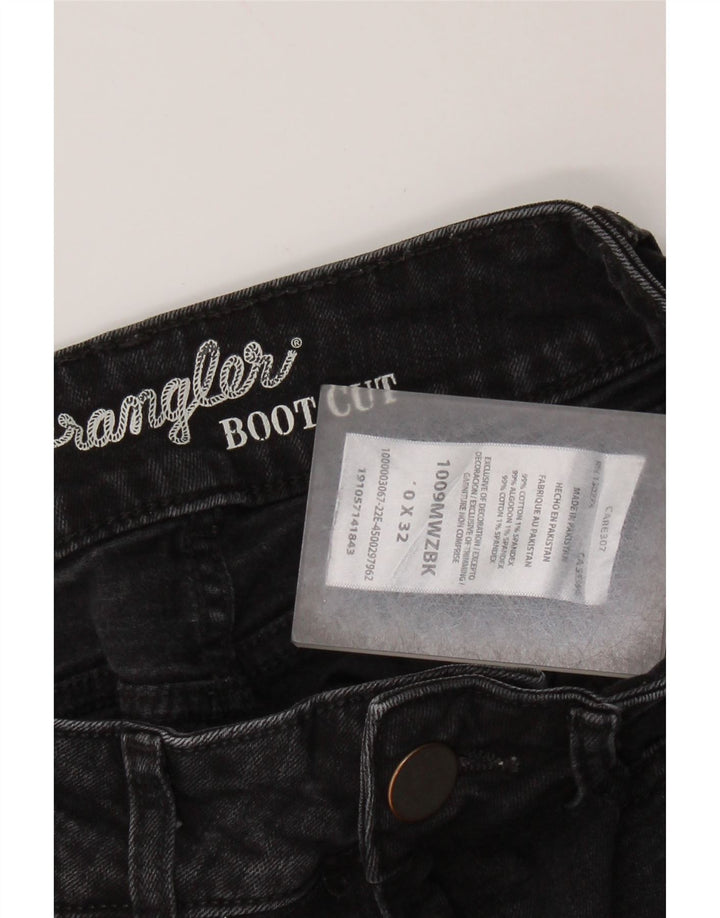 Женские джинсы WRANGLER Bootcut США 0 XS W26 L32, черный хлопок