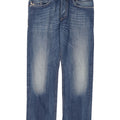 Мужские прямые джинсы Diesel Poiak W33 L30, синий хлопок