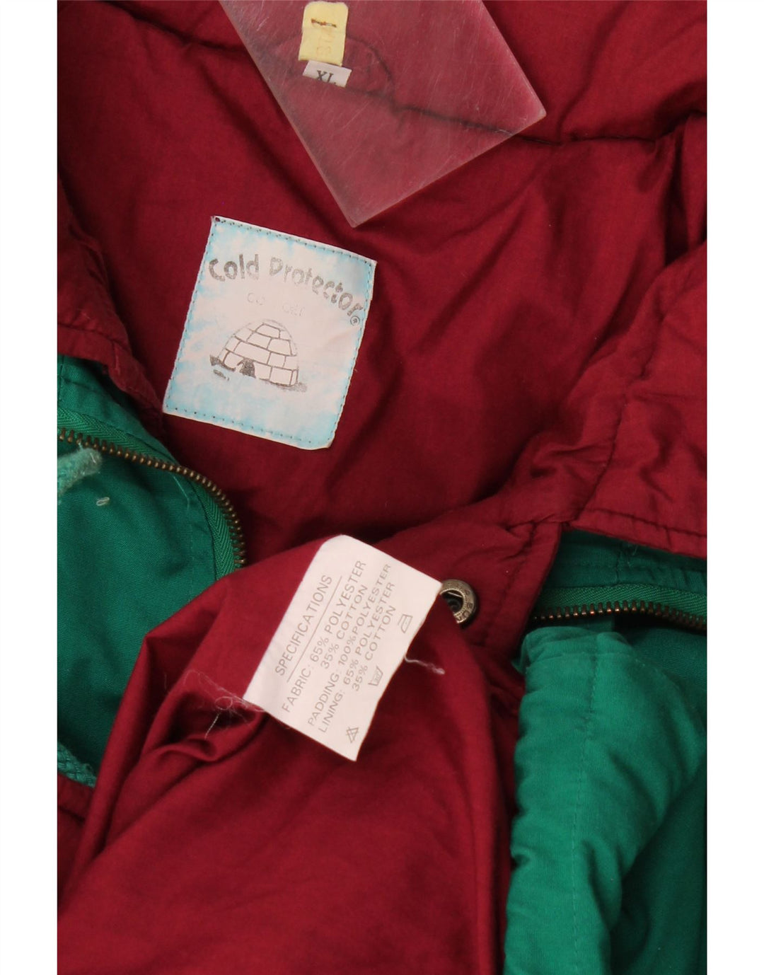 Винтажная мужская стеганая куртка UK 42 XL, зеленый полиэстер