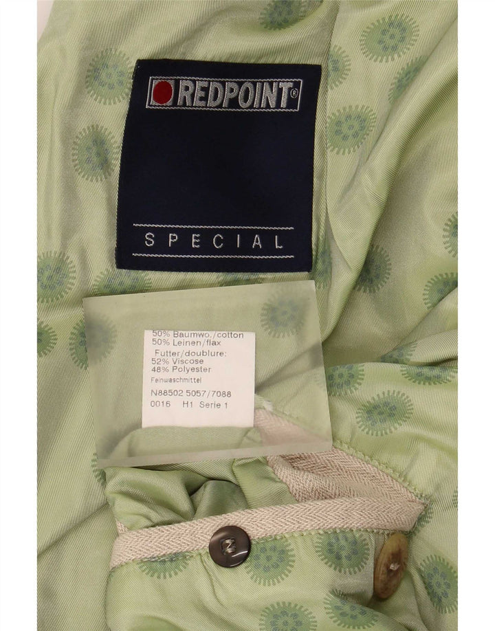 Мужской пиджак Redpoint с 3 пуговицами IT 48, средний бежевый, с узором «в елочку», хлопок