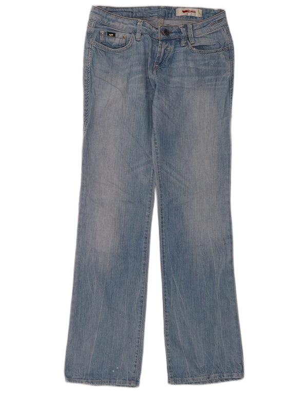 Женские джинсы Bootcut с низкой талией Gas W28 L31, синий хлопок