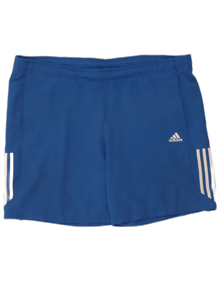 Мужские спортивные шорты Adidas XL синие из полиэстера