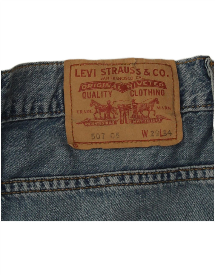 Мужские джинсы Bootcut Levi's W29 L30 синие, хлопок