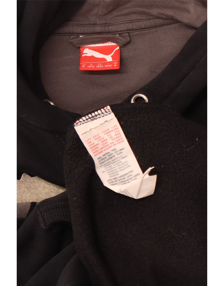 Мужской джемпер с капюшоном PUMA, средний черный, хлопковый, спортивный