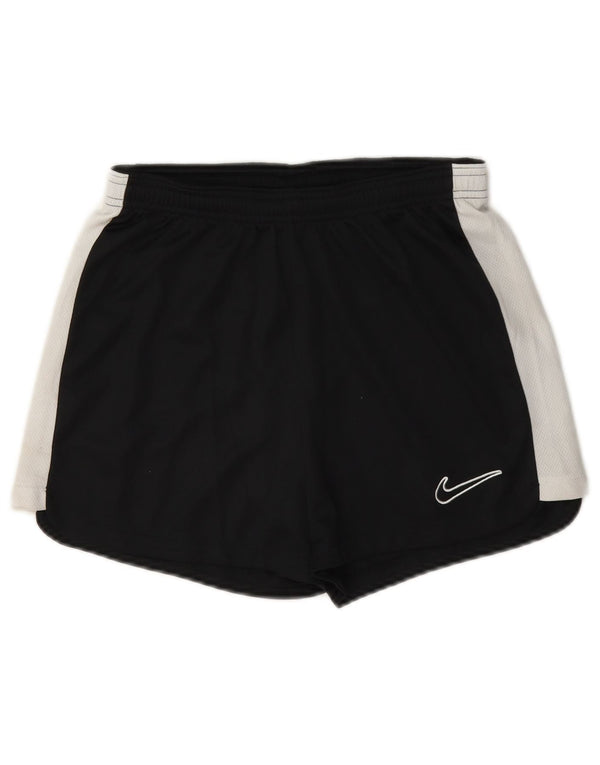 Мужские спортивные шорты Nike XS, черные, полиэстер с цветными блоками
