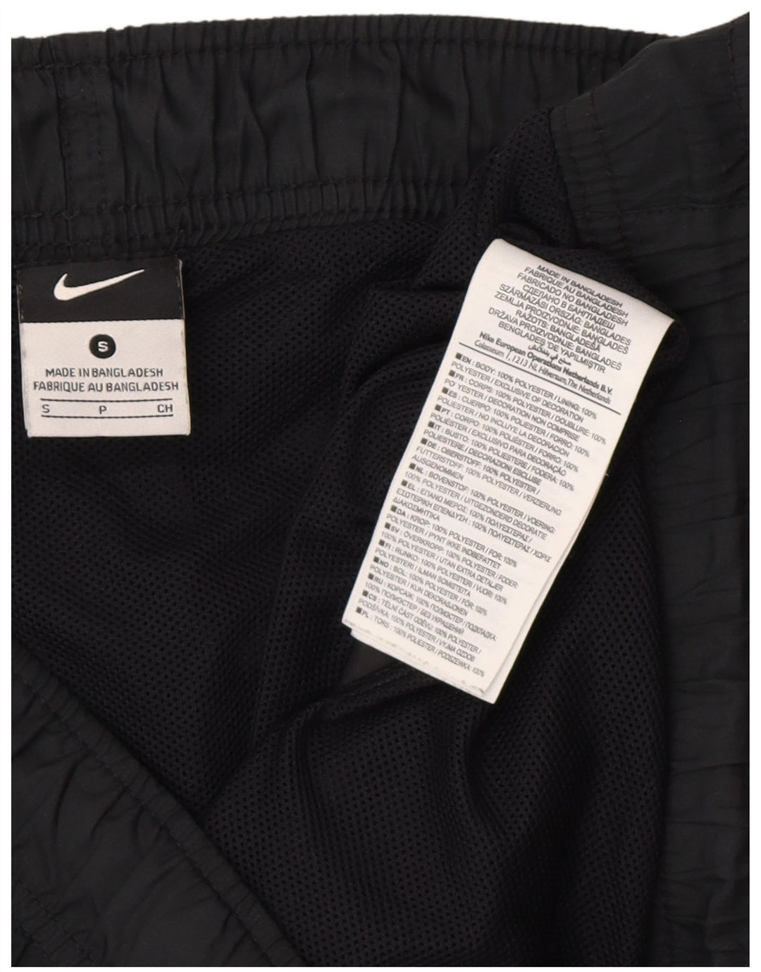 Мужские спортивные шорты NIKE, маленькие черные, полиэстер