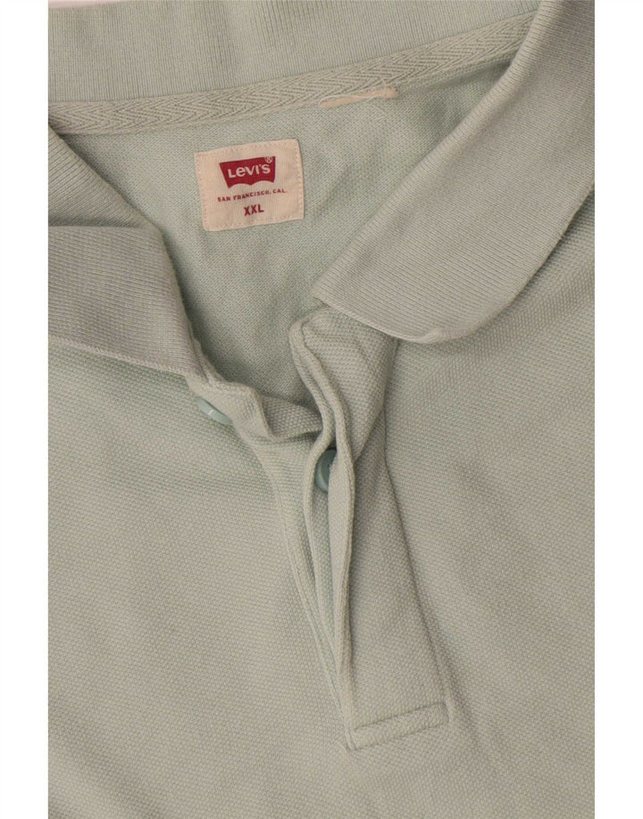 Мужская рубашка-поло Levi's 2XL, зеленый хлопок