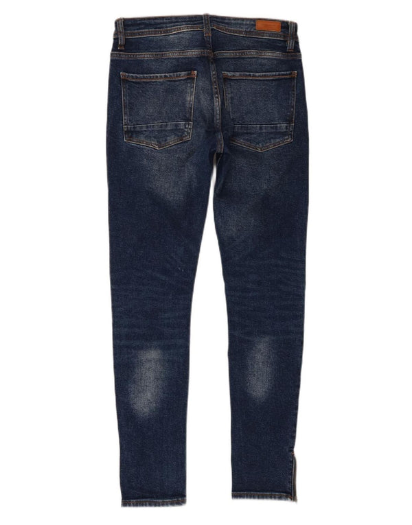 Мужские джинсы скинни Zara EU 38, маленькие W30 L29, синие, хлопок
