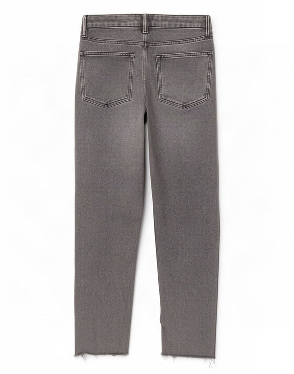 Женские прямые джинсы с высокой талией All Saints Rali W26 L26, серые, хлопковые