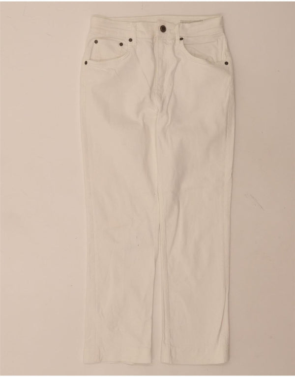 Женские прямые джинсы Zara EU 38, маленькие W28 L26, белый хлопок