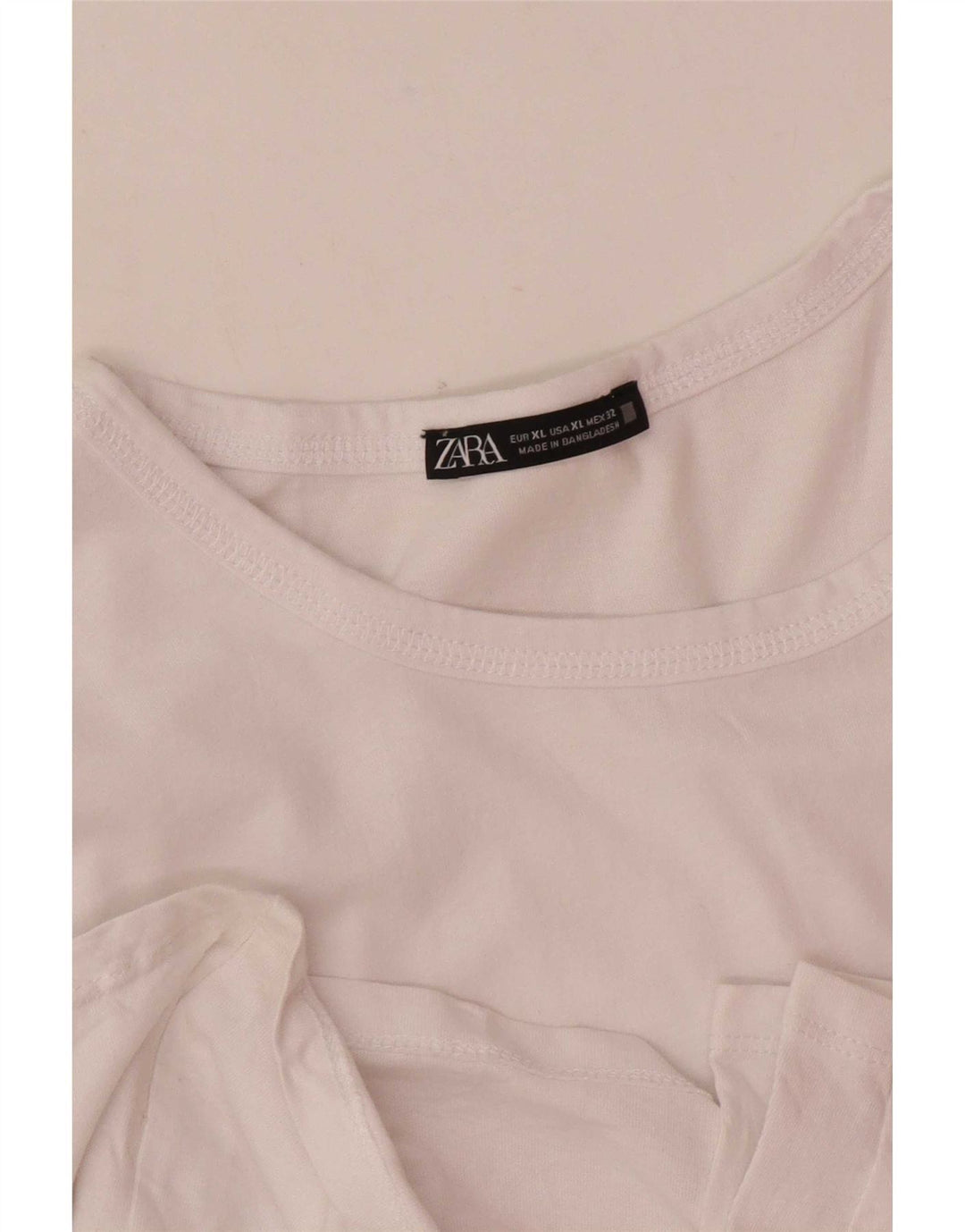 Женский топ Zara с длинным рукавом UK 18 XL, белый