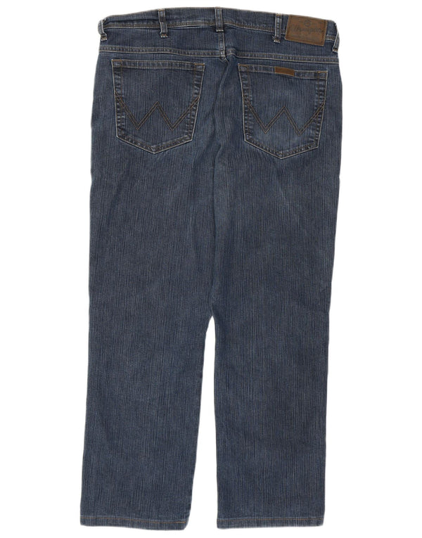 Женские прямые джинсы WRANGLER стандартного кроя W36 L26, темно-синий, хлопок